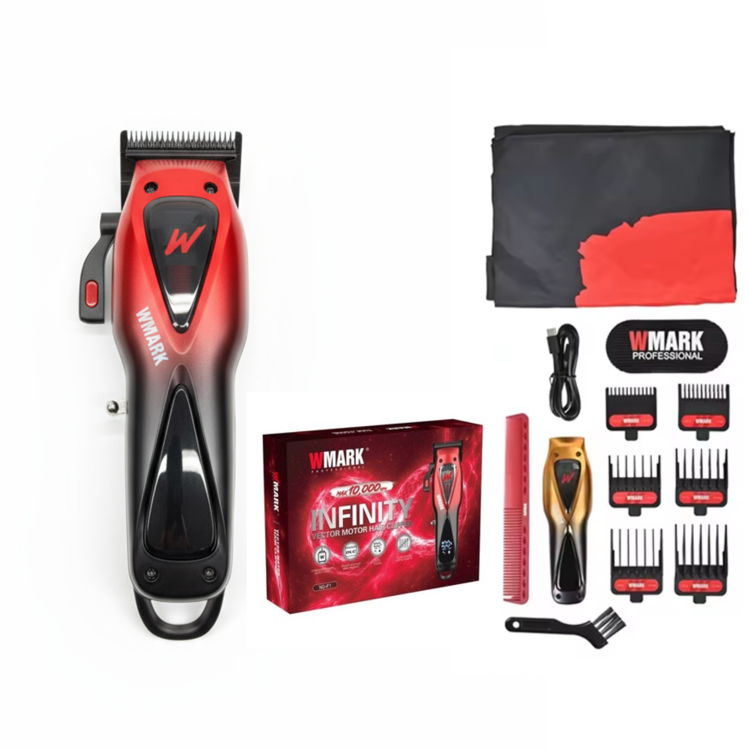 Máquina Cortapelo Profesional Wmark NG-IF1 con Motor Infinity Vector 10000RPM