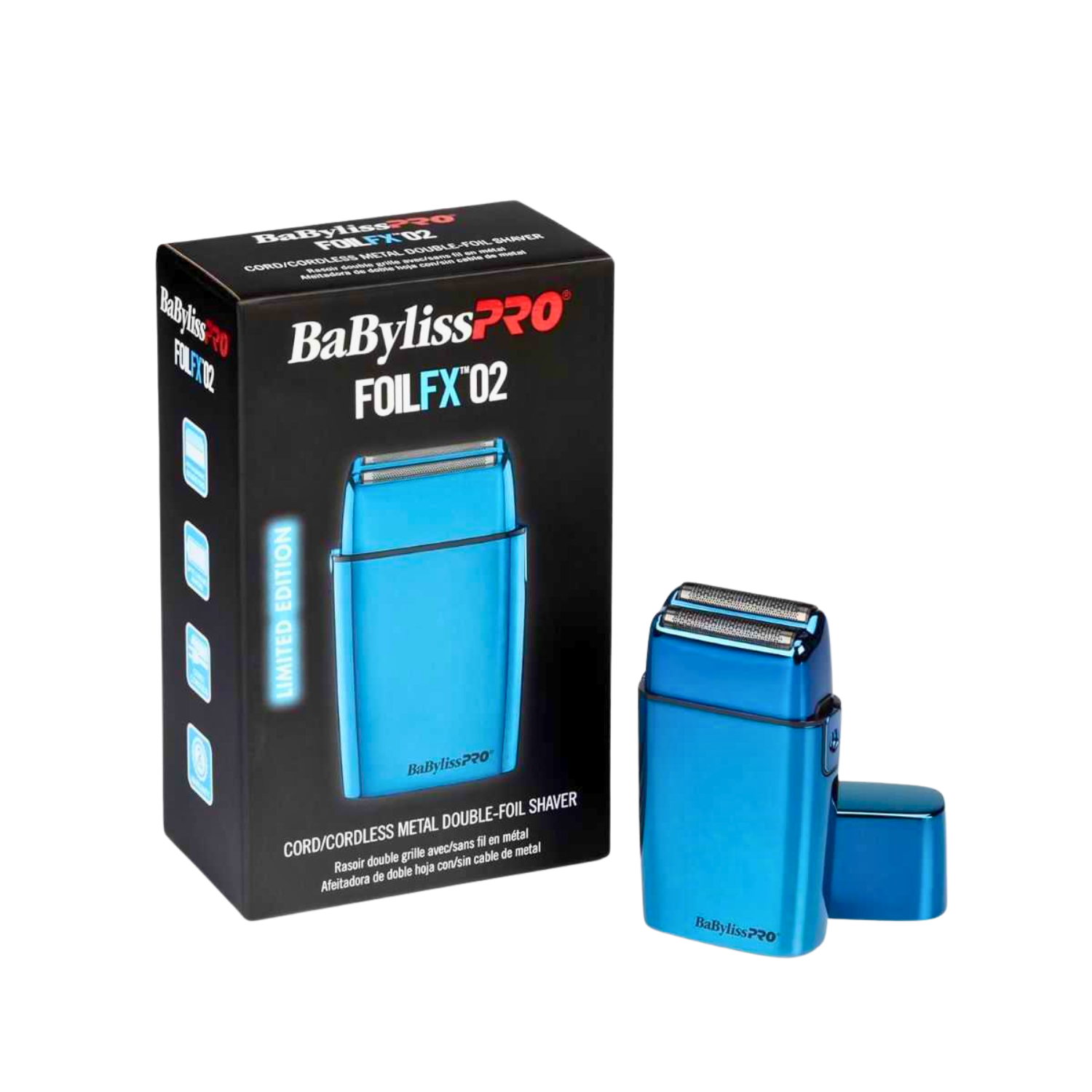 Afeitadora Profesional BaBylissPRO Foil FX02 – Edición Limitada Azul