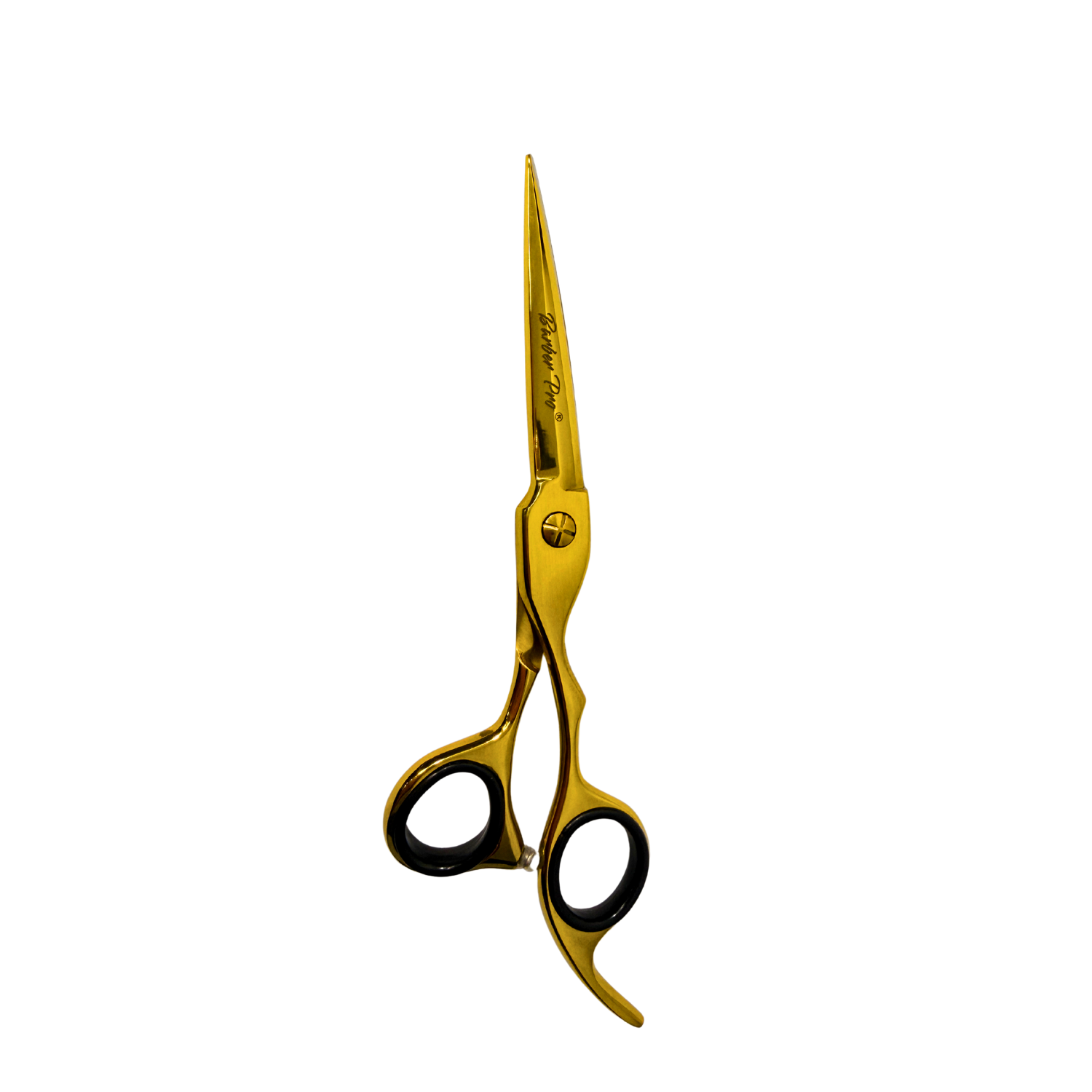 Tijera Profesional Peluquería BARBER PRO 6.5" Filo Navaja Dorado - siemprecompra