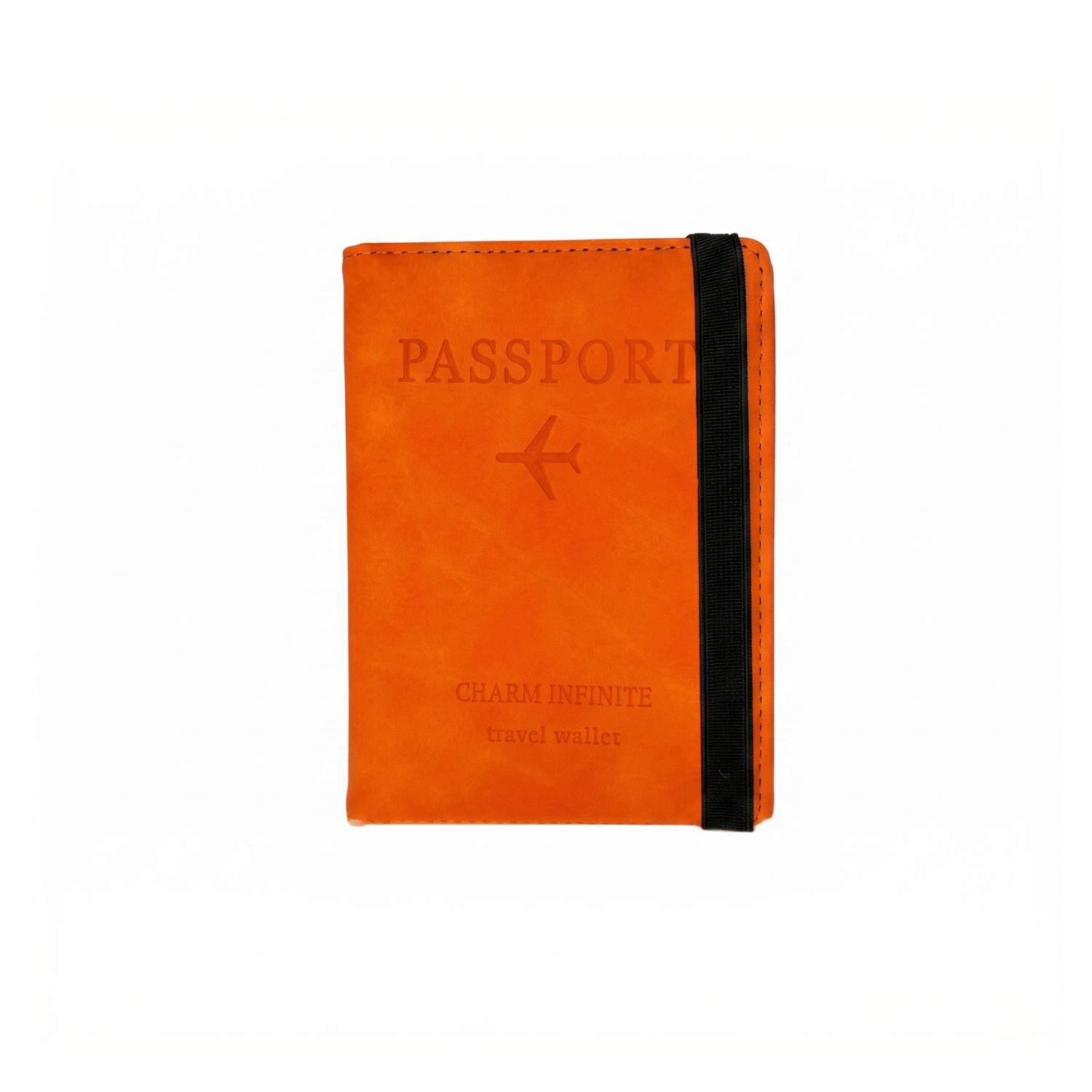 Porta Pasaporte Documentos Funda Protectora Viaje Con Rfid Naranja - siemprecompra