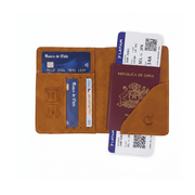 Porta Pasaporte Documentos Funda Protectora Viaje Con Rfid Cafe - siemprecompra