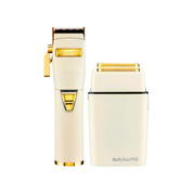 Barber combo BabylissPro Clipper y Shaver blanco
