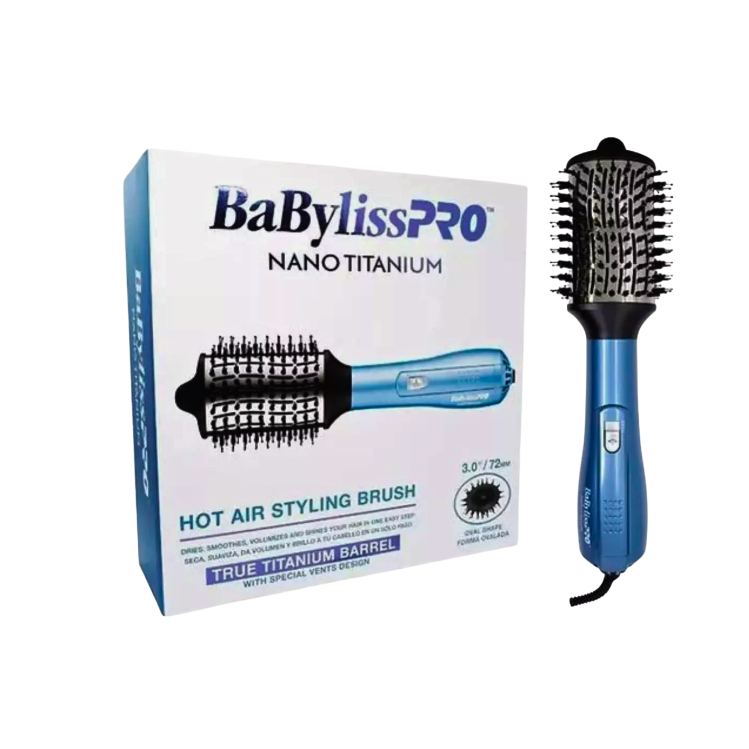 Cepillo Secador BabylissPro Nano Titanium 72mm