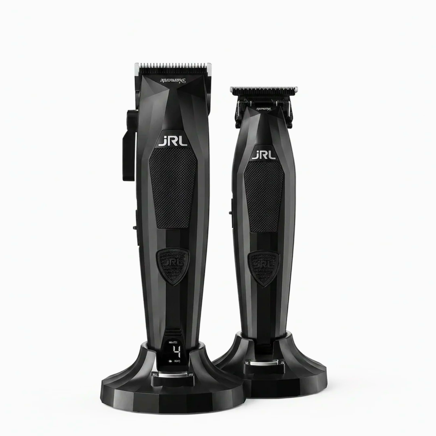 Combo JRL Diamante Máquina Cortapelo Y Patillera Negro