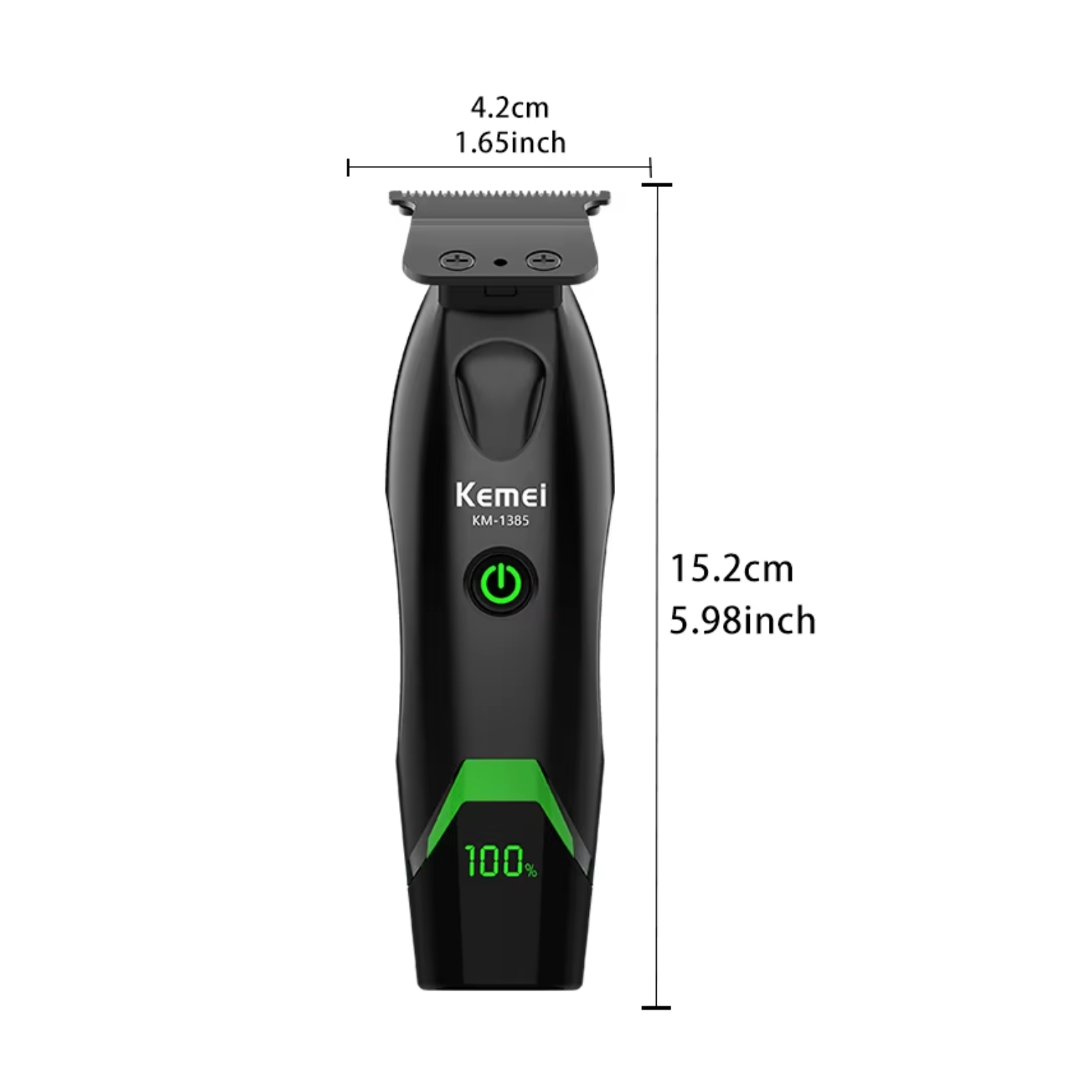 Kemei KM-1385 Trimmer Inalámbrico Con Base De Carga