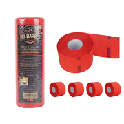 Pack 5 Rollos Papel Cuello Barbería Peluquería Rojo