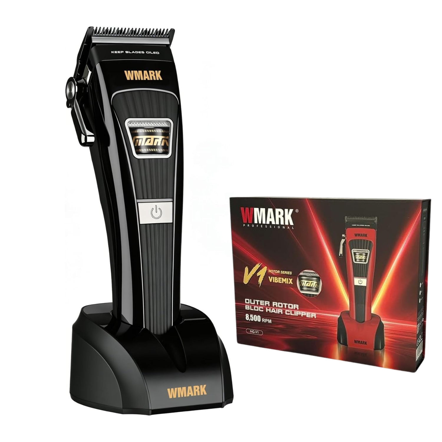 Máquina Cortapelos Wmark NG-V1 Motor BLDC 8500 RPM Negro