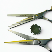 Set Tijeras de barbero acero japonés BaBylissPRO 6" Filo Navaja
