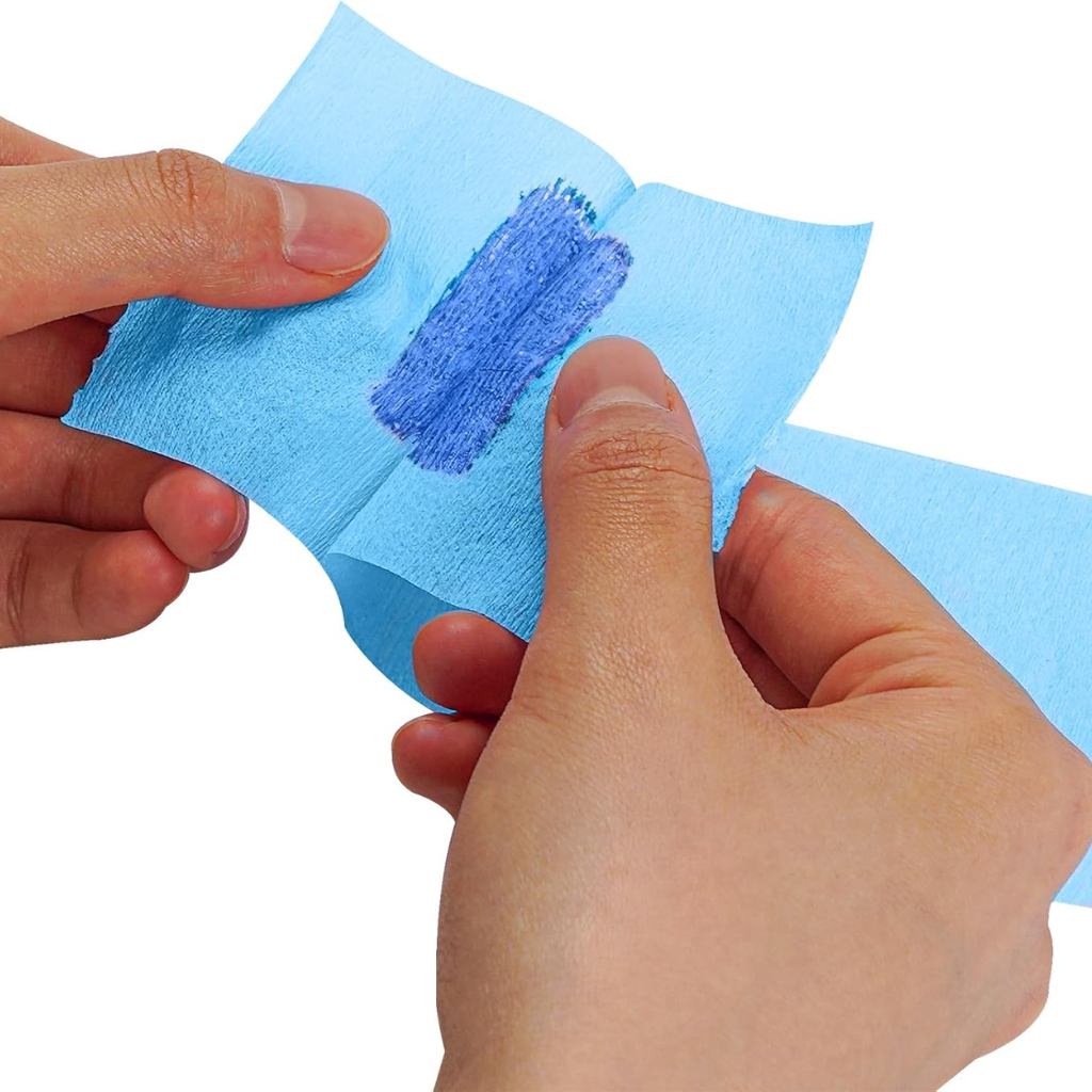Pack 5 Rollos Papel Cuello Barbería Peluquería Azul