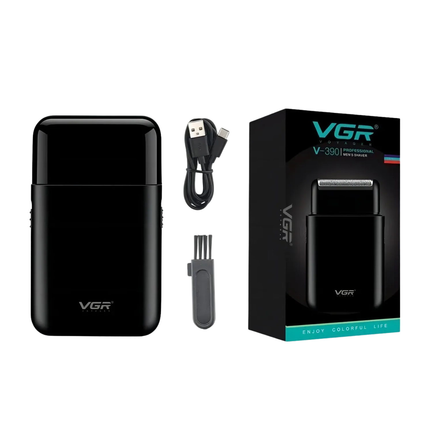 Afeitadora Mini Shaver y Trimmer VGR390 Viaje Recargable - siemprecompra