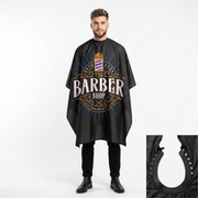 Capa Cuello de Goma BarberShop Color Negro - siemprecompra