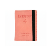 Porta Pasaporte Documentos Funda Protectora Viaje Con Rfid Rosa - siemprecompra