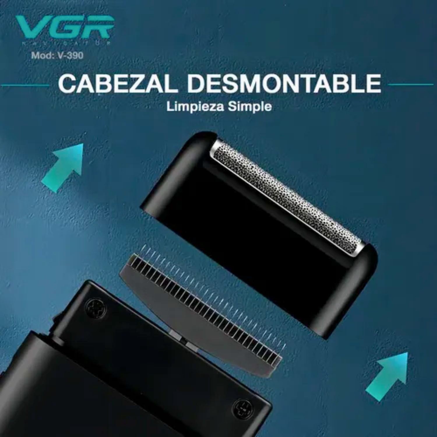 Afeitadora Mini Shaver y Trimmer VGR390 Viaje Recargable - siemprecompra