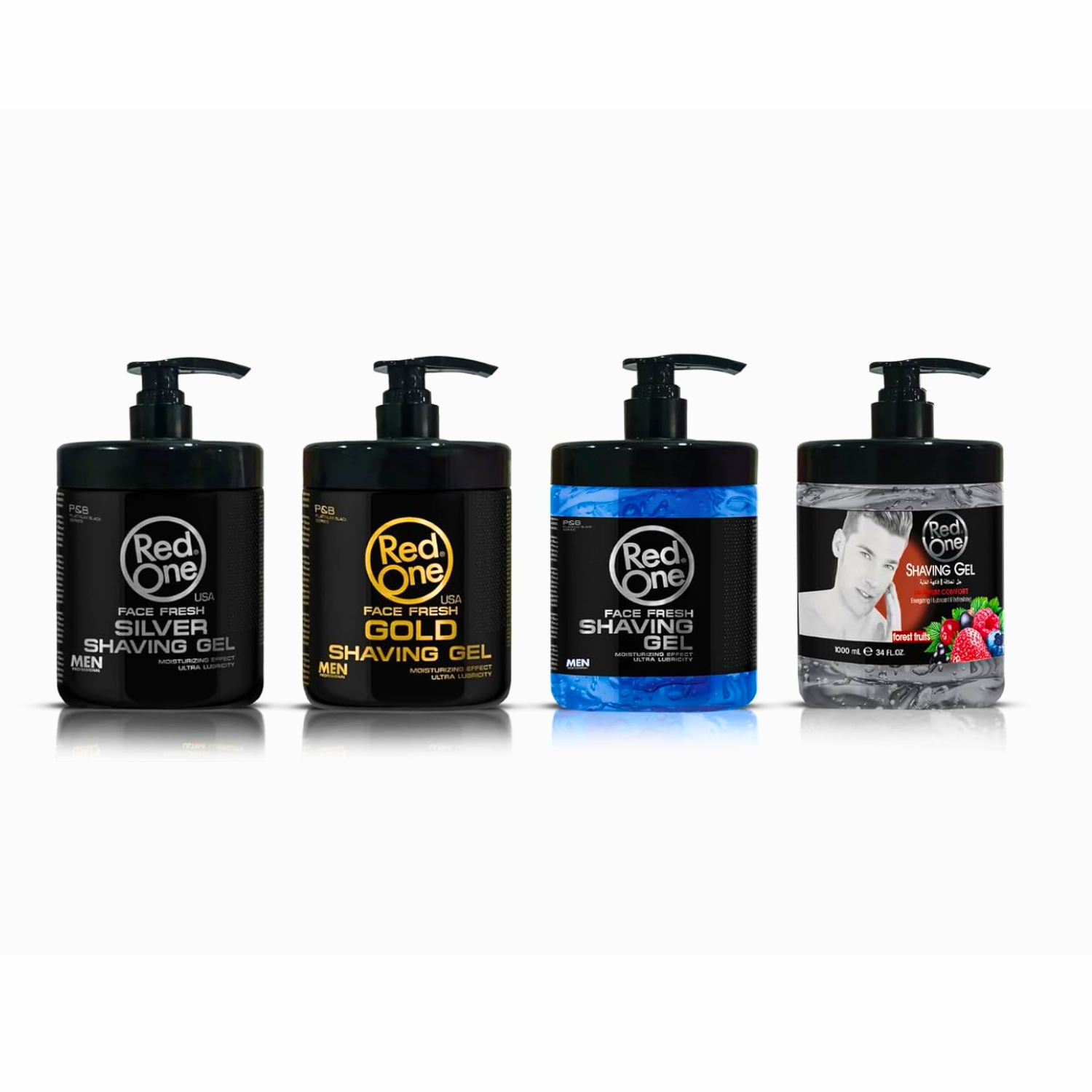 Shaving Gel Red One Silver Espuma de Afeitar Hombre 1000ml