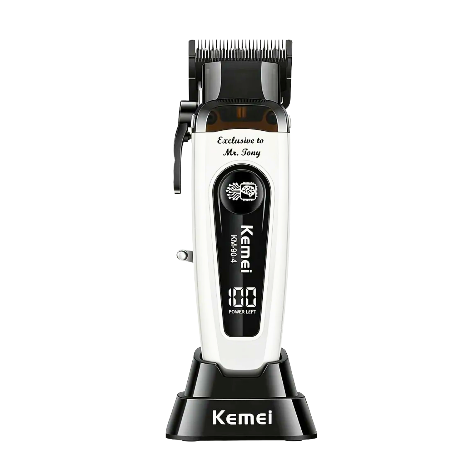 Kemei KM-90-4 Cortadora De Pelo Profesional 11500 RPM - Blanca