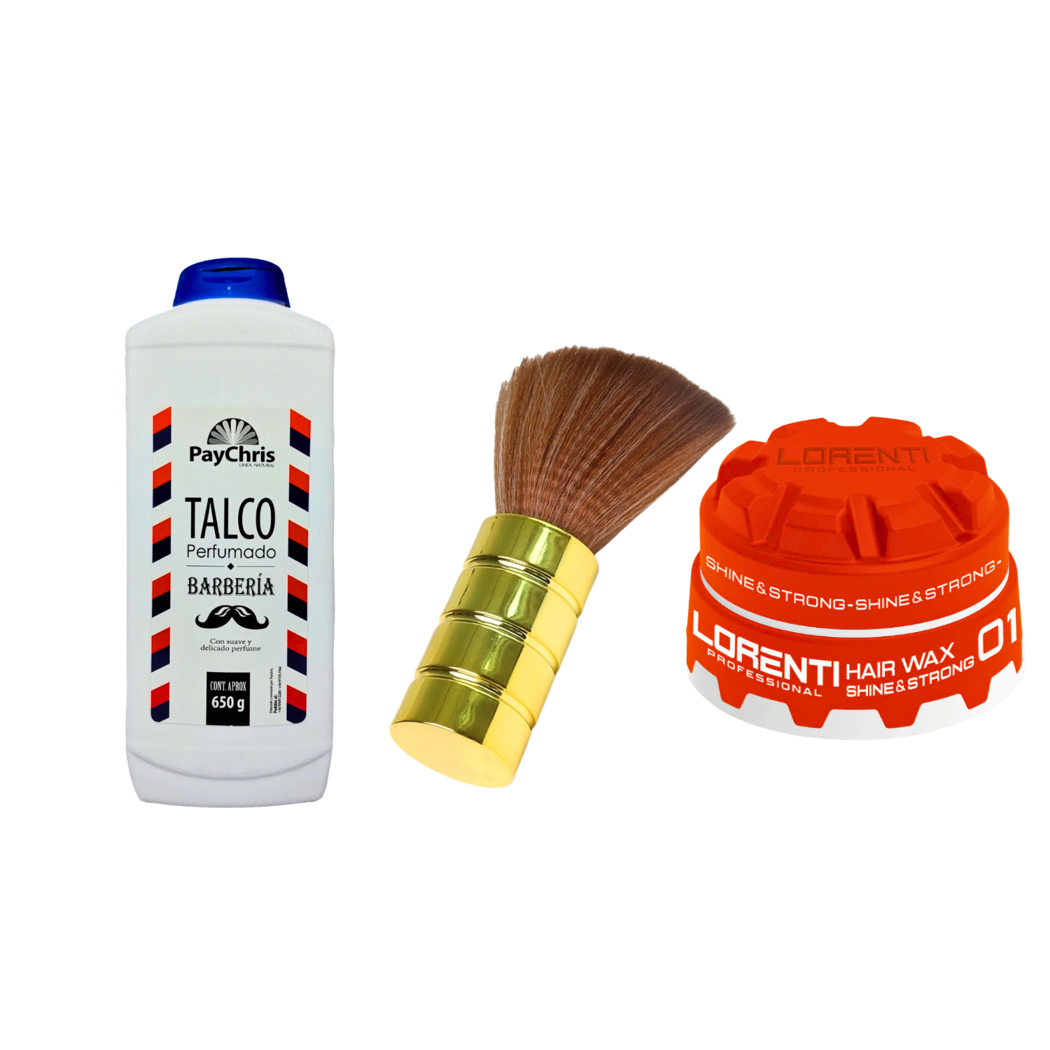 Insumos Barber Super Combo: Capa, Tijeras, Navaja, Cera, Talco Y Más - siemprecompra