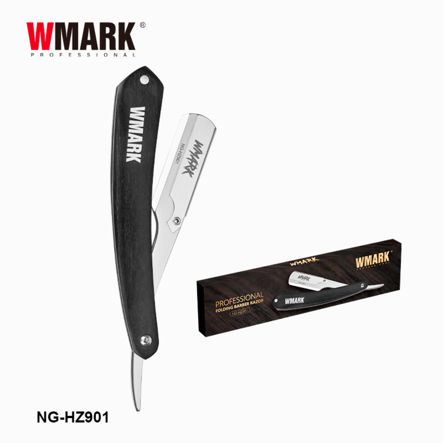 Navaja Profesional WMARK NG-HZ901 Mango de Madera