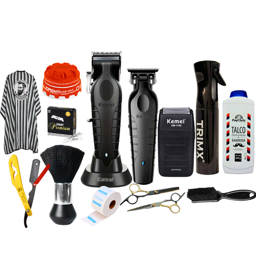 Combo Barbería Profesional Todo en Uno - Kit Completo de Inicio