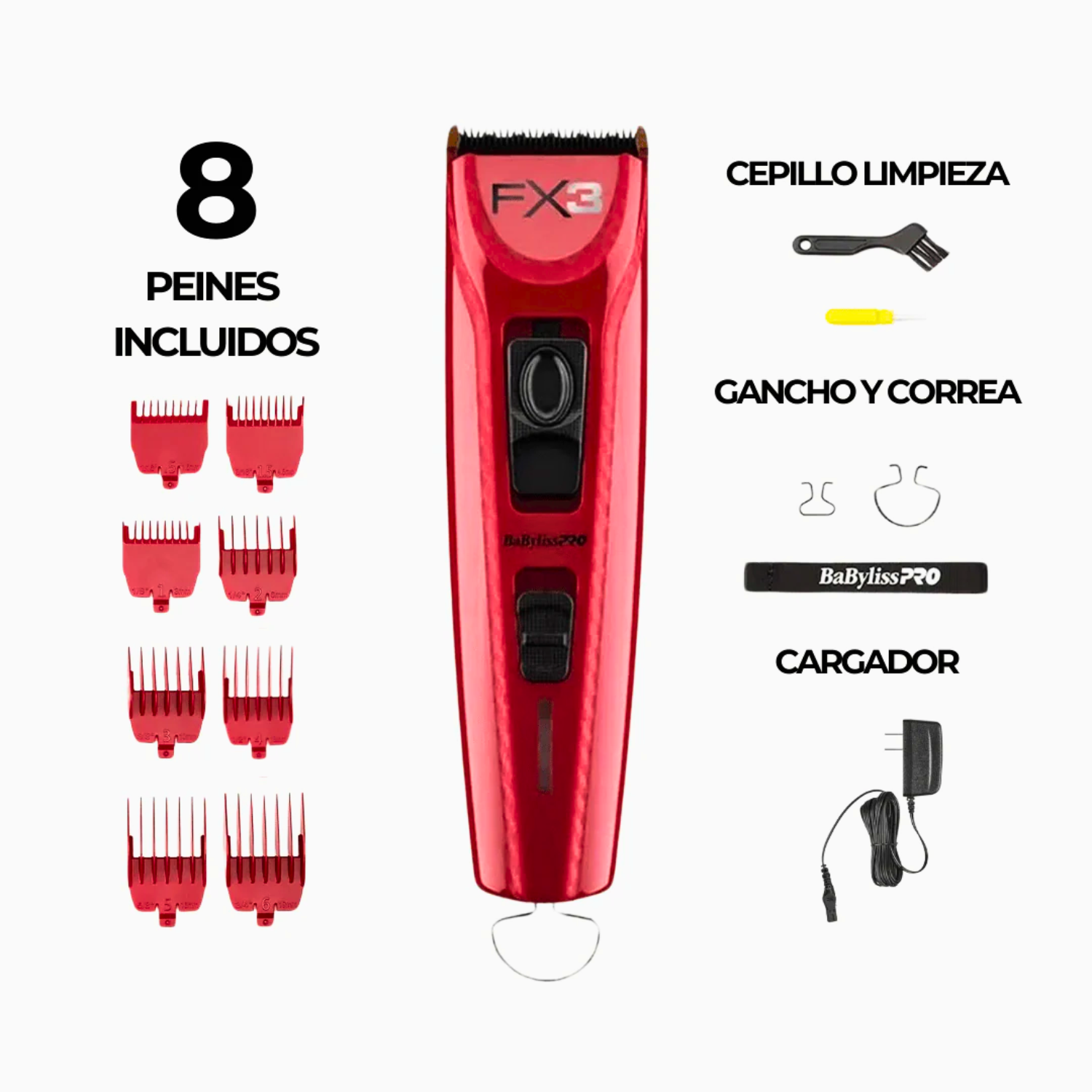 Cortadora De Pelo Profesional Babyliss Pro Fx3 Ferrari - siemprecompra