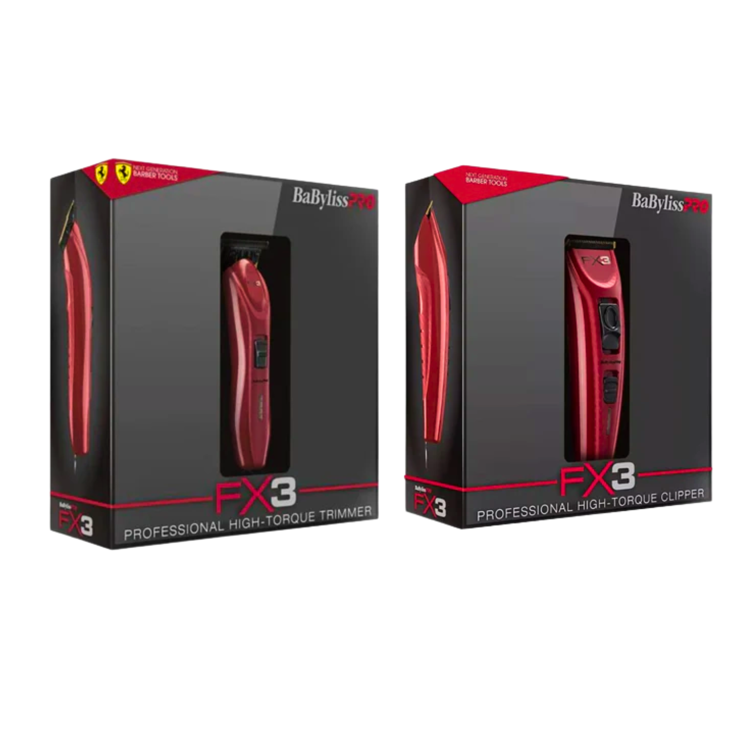 Combo BabylissPro FX3 Cortadora De Pelo+ Patillera FX3 Trimmer Rojo - siemprecompra