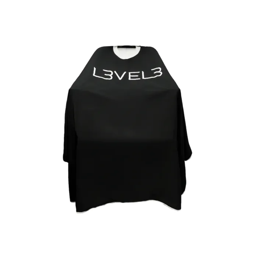 Capa de Corte Profesional Level 3 - Cuello de Goma - Negra/Blanca