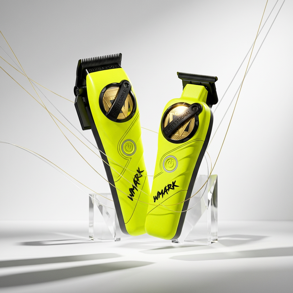 Kit Combo Cortadora Pelo y Trimmer Wmark NG-8613 Verde Profesional - siemprecompra