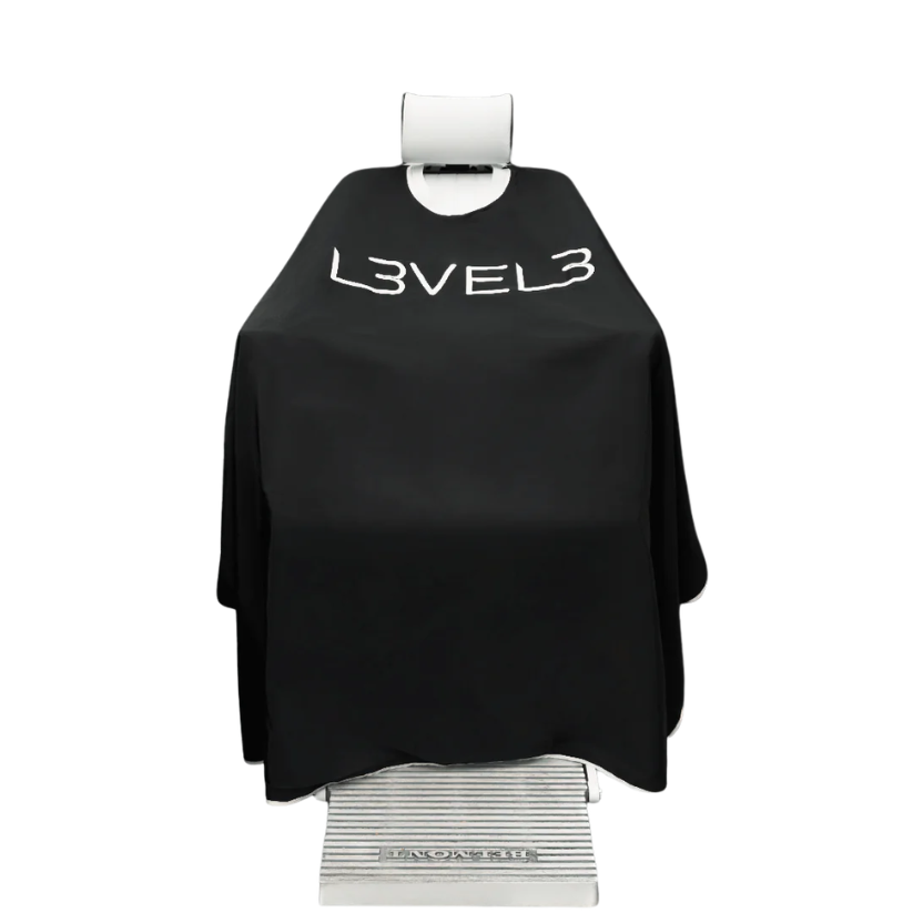 Capa de Corte Profesional Level 3 - Cuello de Goma - Negra/Blanca