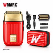 Afeitadora Profesional WMARK NG-8907 Inalámbrica 9000 RPM Rojo