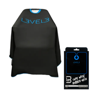 Capa de Corte Profesional Level 3 - Cuello de Goma - Negra/Azul
