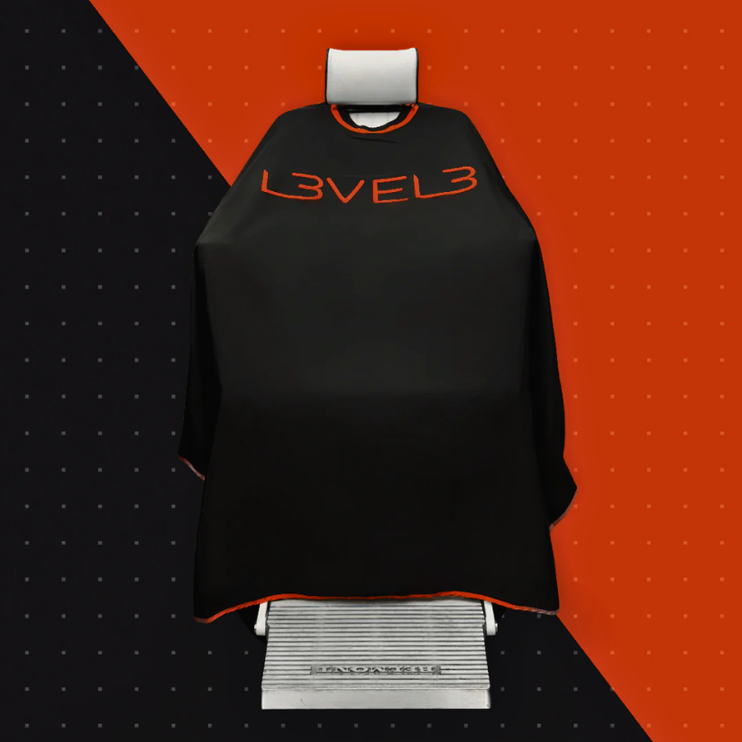 Capa de Corte Profesional Level 3 - Cuello de Goma - Negra/Roja - siemprecompra