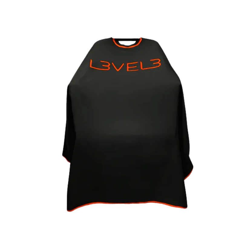 Capa de Corte Profesional Level 3 - Cuello de Goma - Negra/Roja - siemprecompra