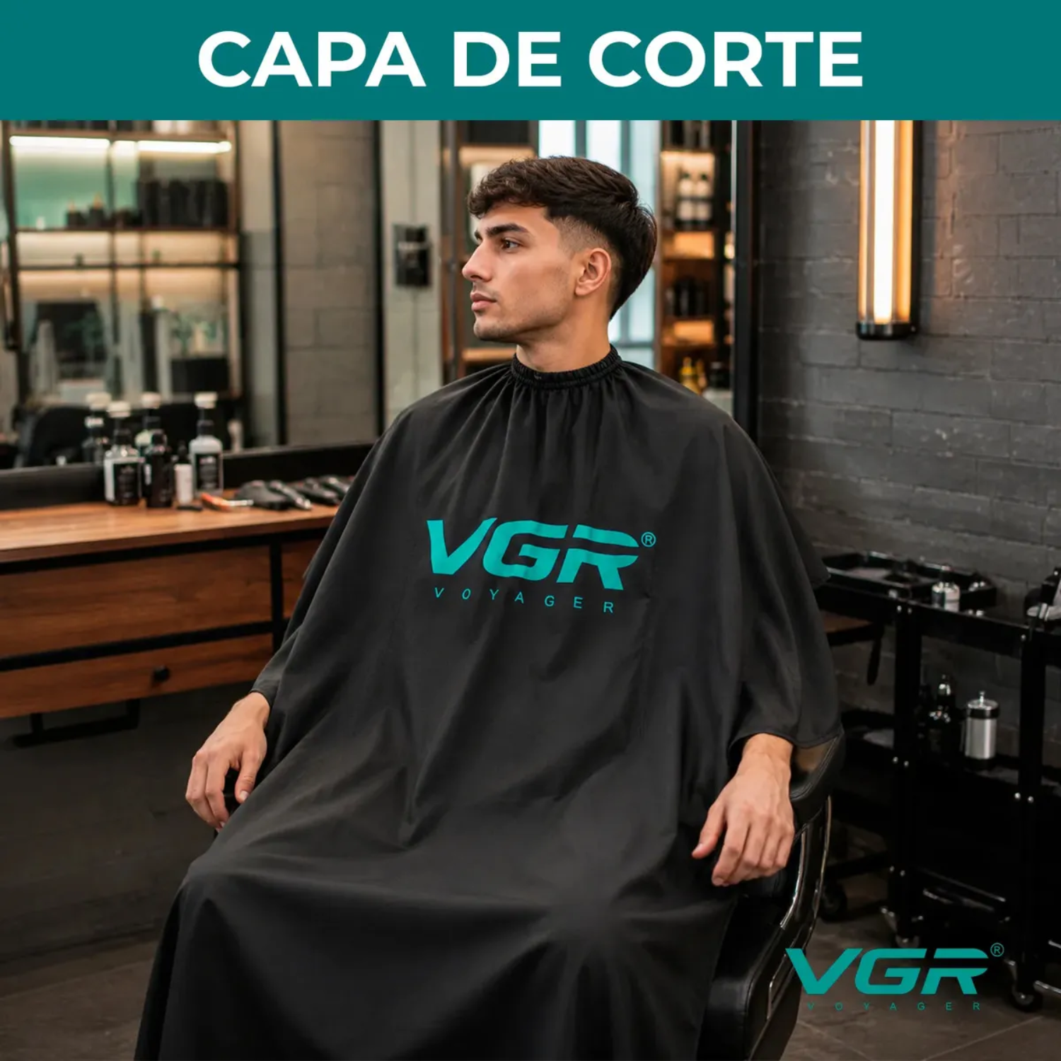 Capa De Corte Vgr Barberia Peluqueria