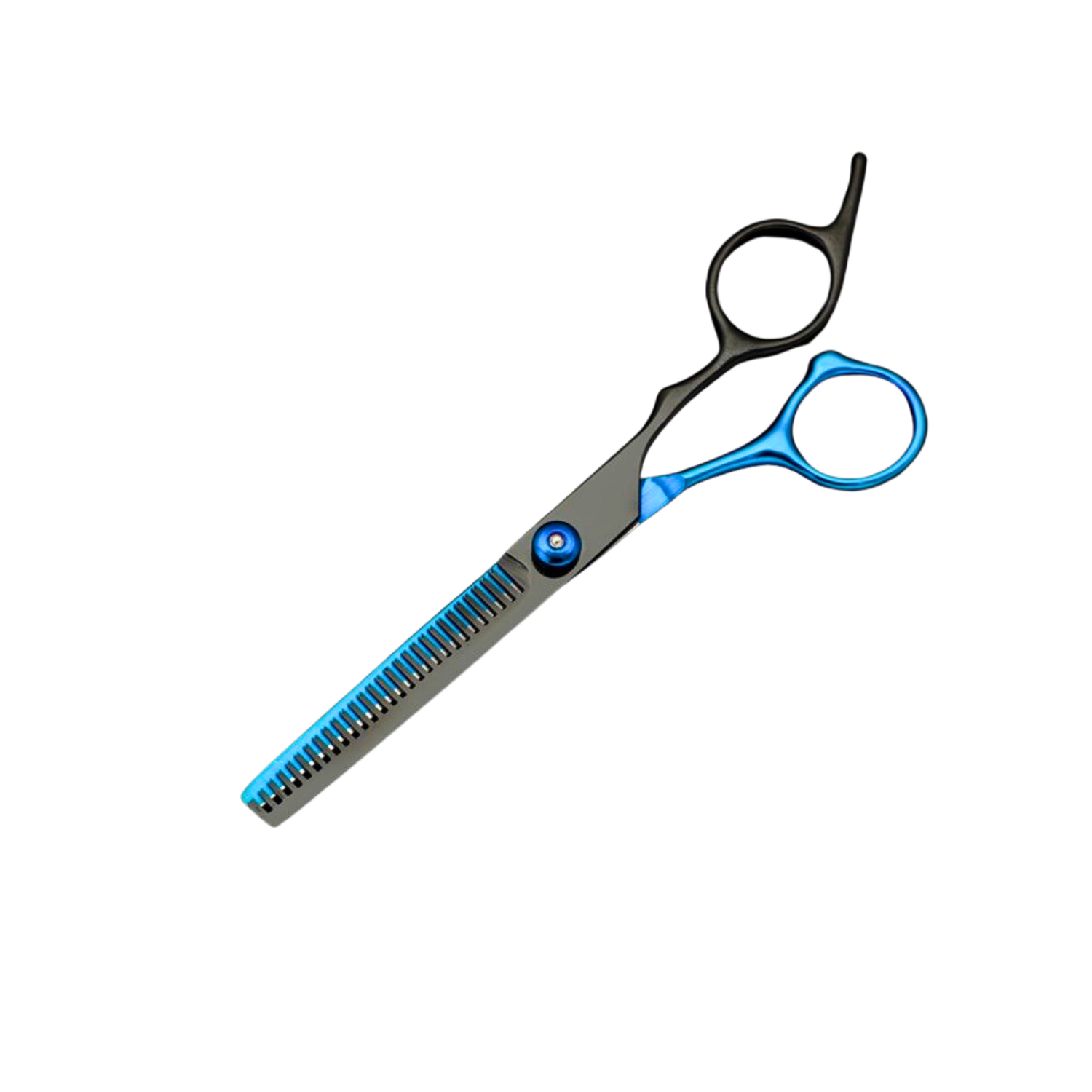 Set Tijeras Peluquería Para Corte De Cabello 6'' Azul/Negro - siemprecompra