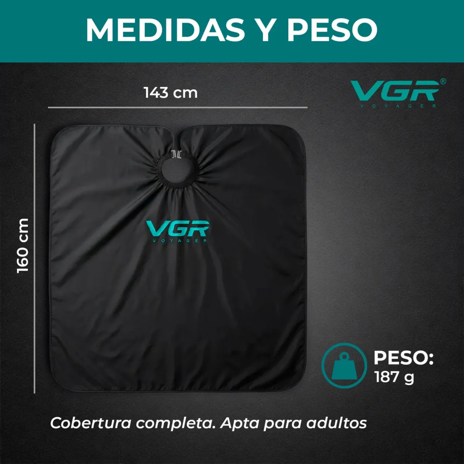 Capa De Corte Vgr Barberia Peluqueria