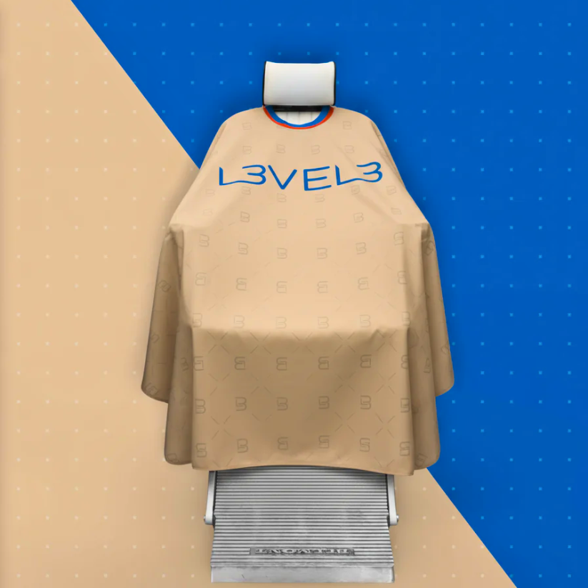 Capa de Corte Profesional Level 3 - Cuello de Goma - Beige