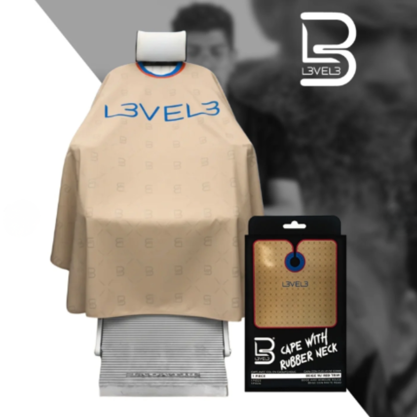 Capa de Corte Profesional Level 3 - Cuello de Goma - Beige