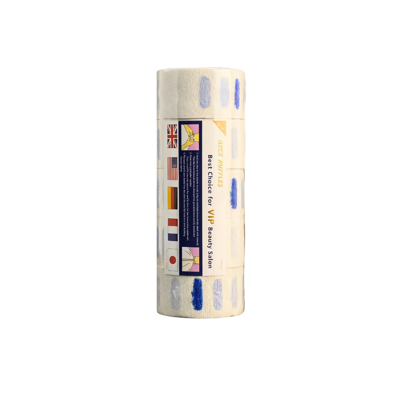 Pack 5 Rollos Papel Cuello Barbería Peluquería Blanco - 500 Tiras - siemprecompra