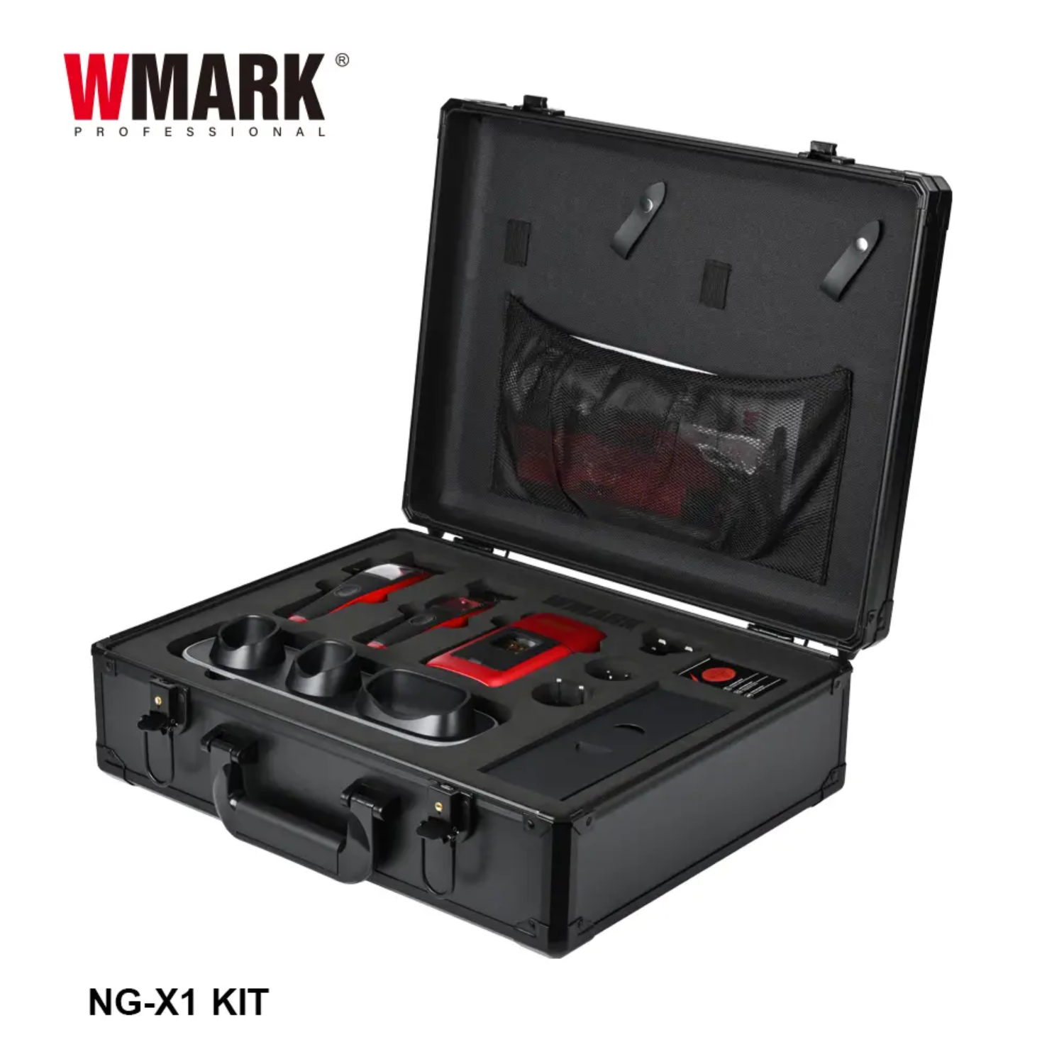 Combo Barbería Wmark NG-X1 Clipper Motor Vectorial Profesional Kit Completo