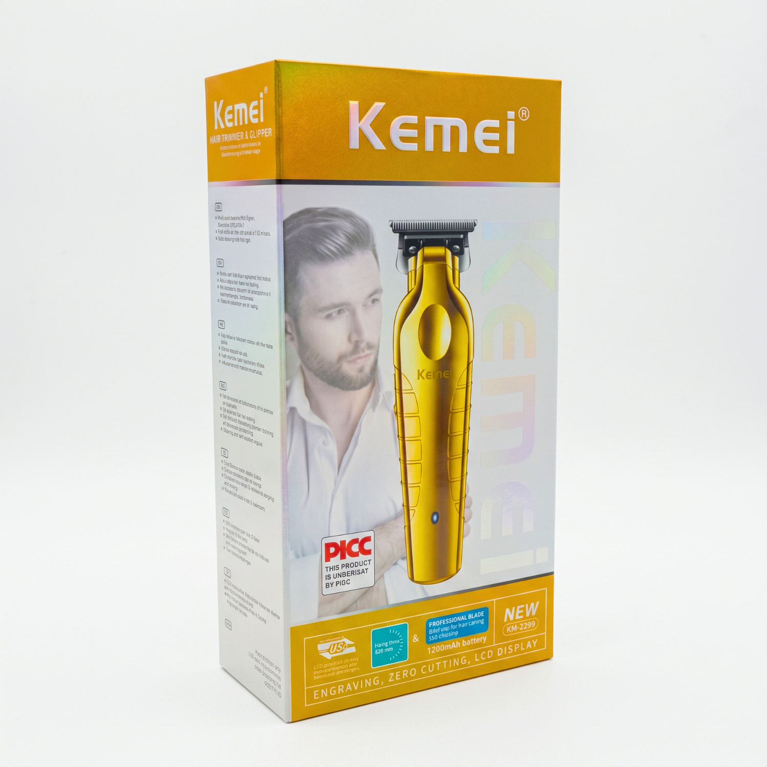 Kemei 2299 Trimmer Profesional KM-2299 Dorado