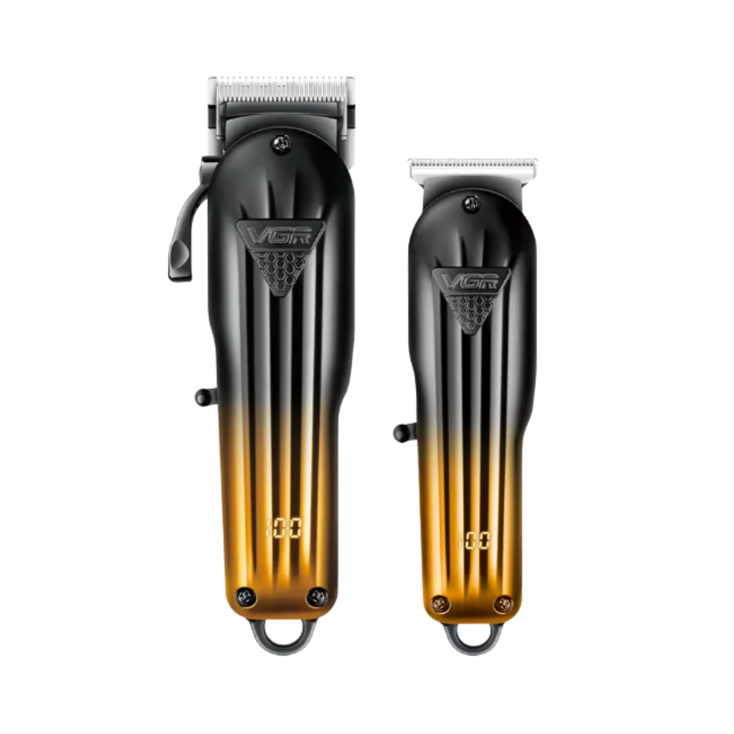 Kit Máquina Barbería Clipper Trimmer VGR V-646 Dorado - siemprecompra