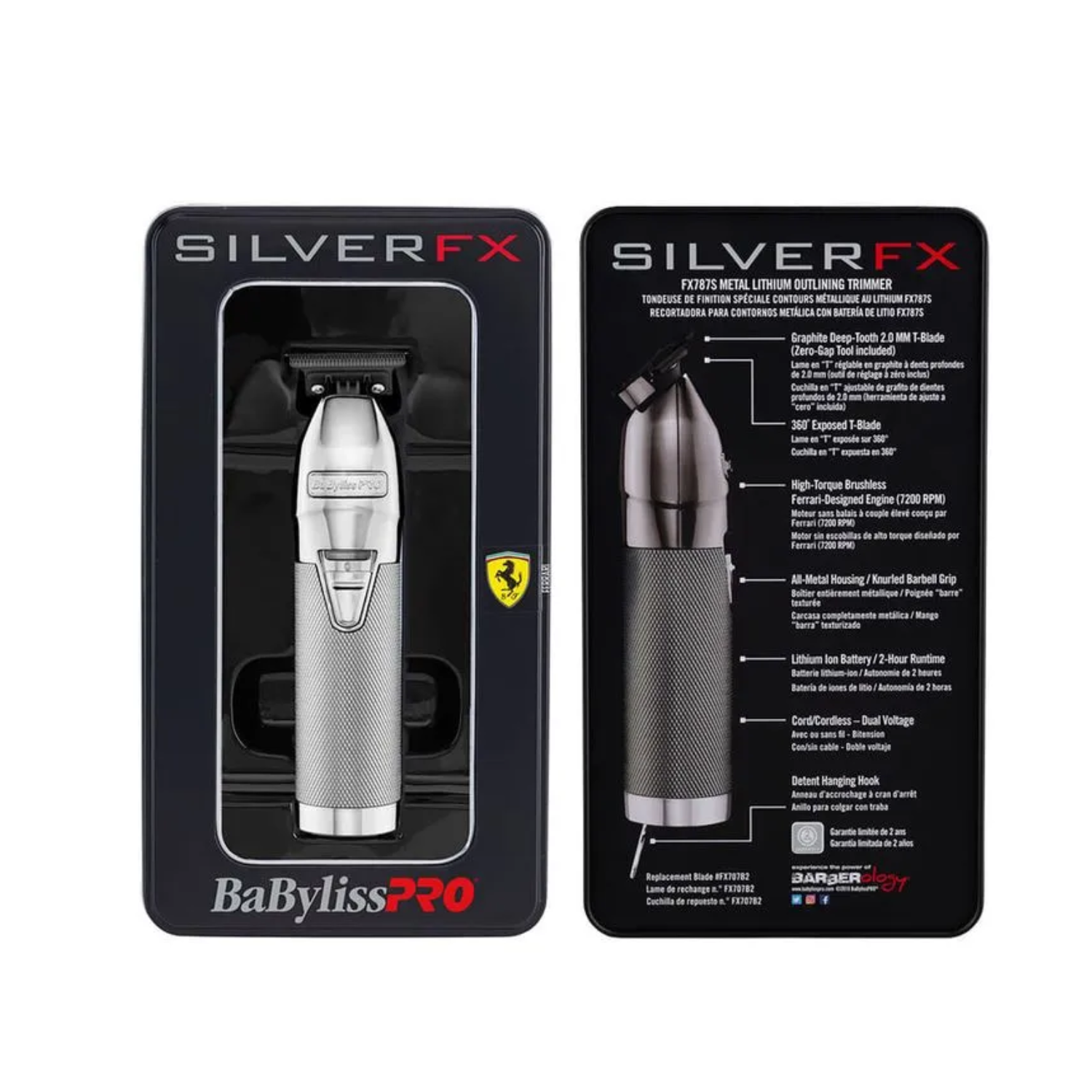 Trimmer Babyliss Pro Profesional SilverFX Skeleton FX787S