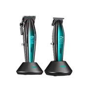 Combo Barbería Profesional Vgr V-270 + Trimmer V-992 Azul 9000 Rpm