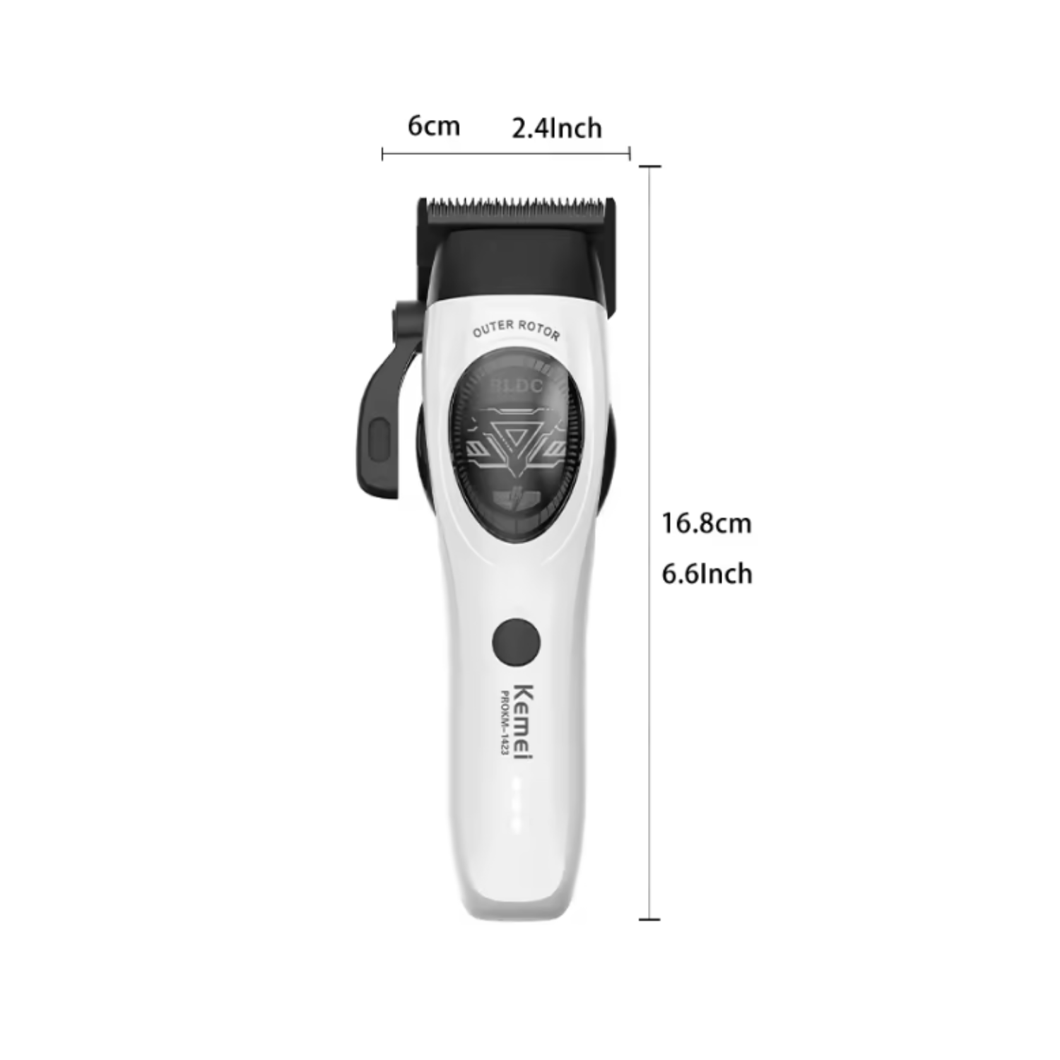 Máquina Cortadora Profesional Kemei KM-1423 Blanco 10000 RPM - siemprecompra