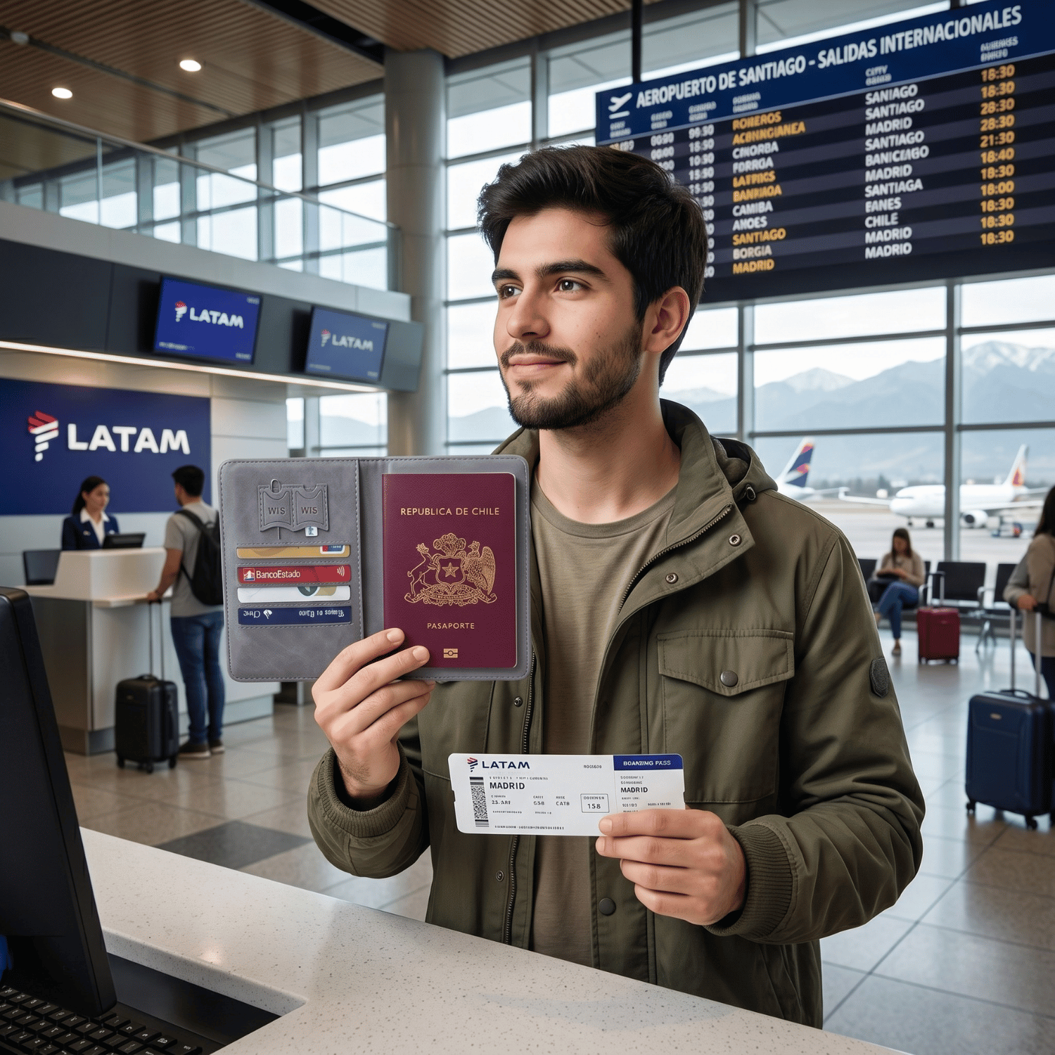 Porta Pasaporte Documentos Funda Protectora Viaje Con Rfid Gris - siemprecompra
