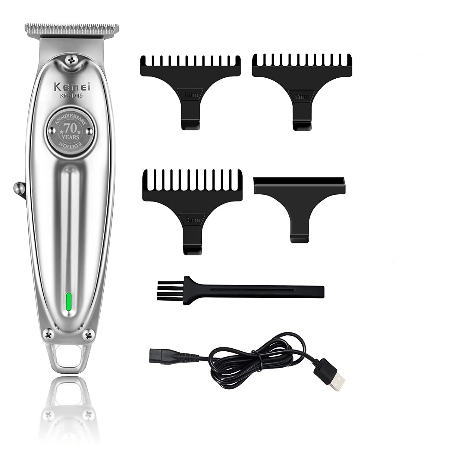 Máquina Cortapelo Profesional Kemei KM-1949 Trimmer Recargable - siemprecompra