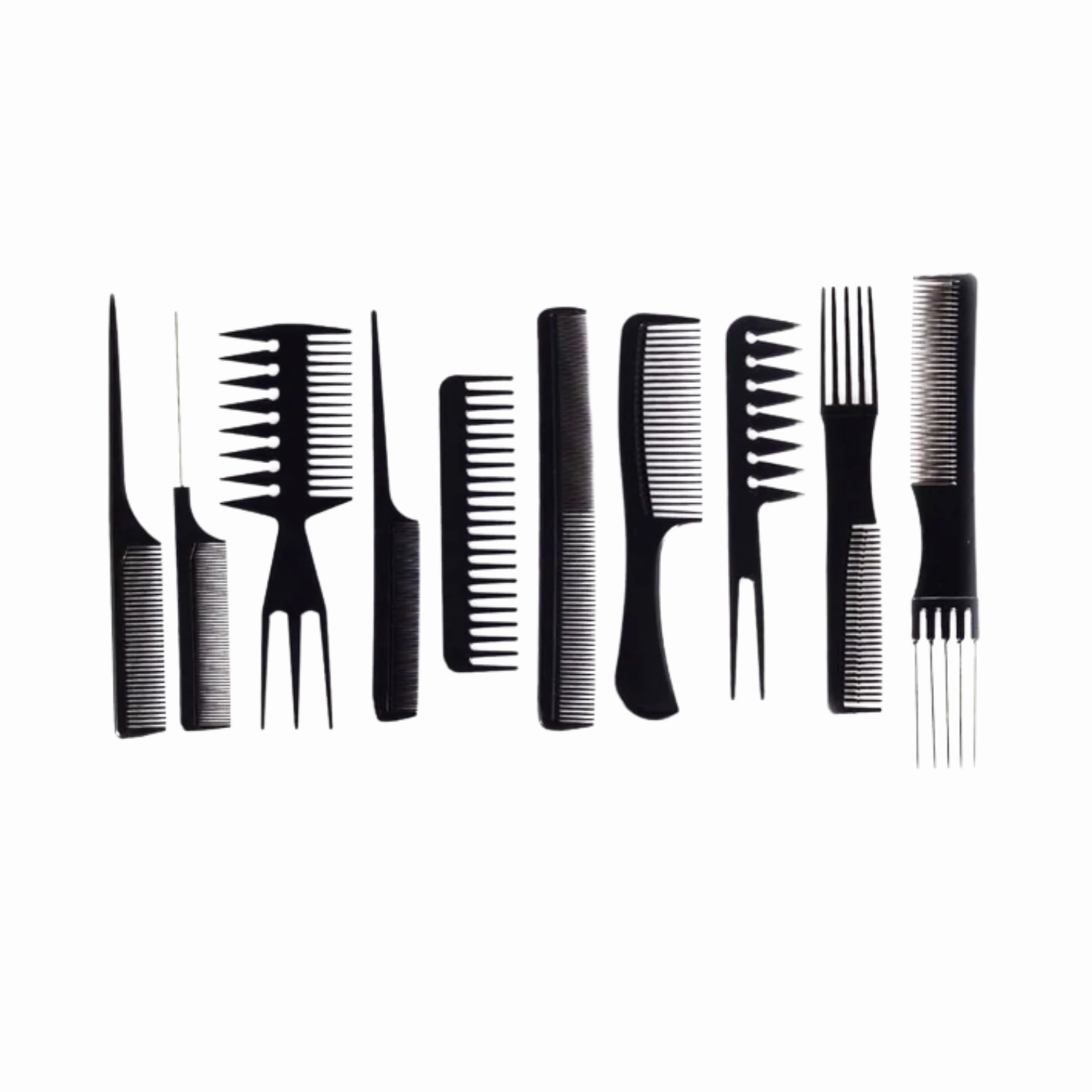 Set de 10 Peines de Peinado Para Peluquería Profesional