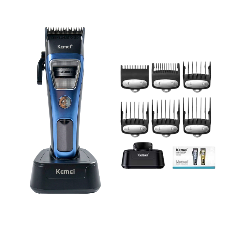 Máquina De Corte Kemei KM-1911 Profesional 7200 RPM Azul