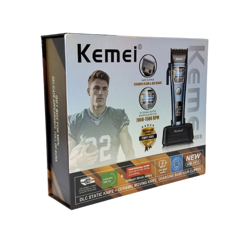 Máquina De Corte Kemei KM-1911 Profesional 7200 RPM Azul