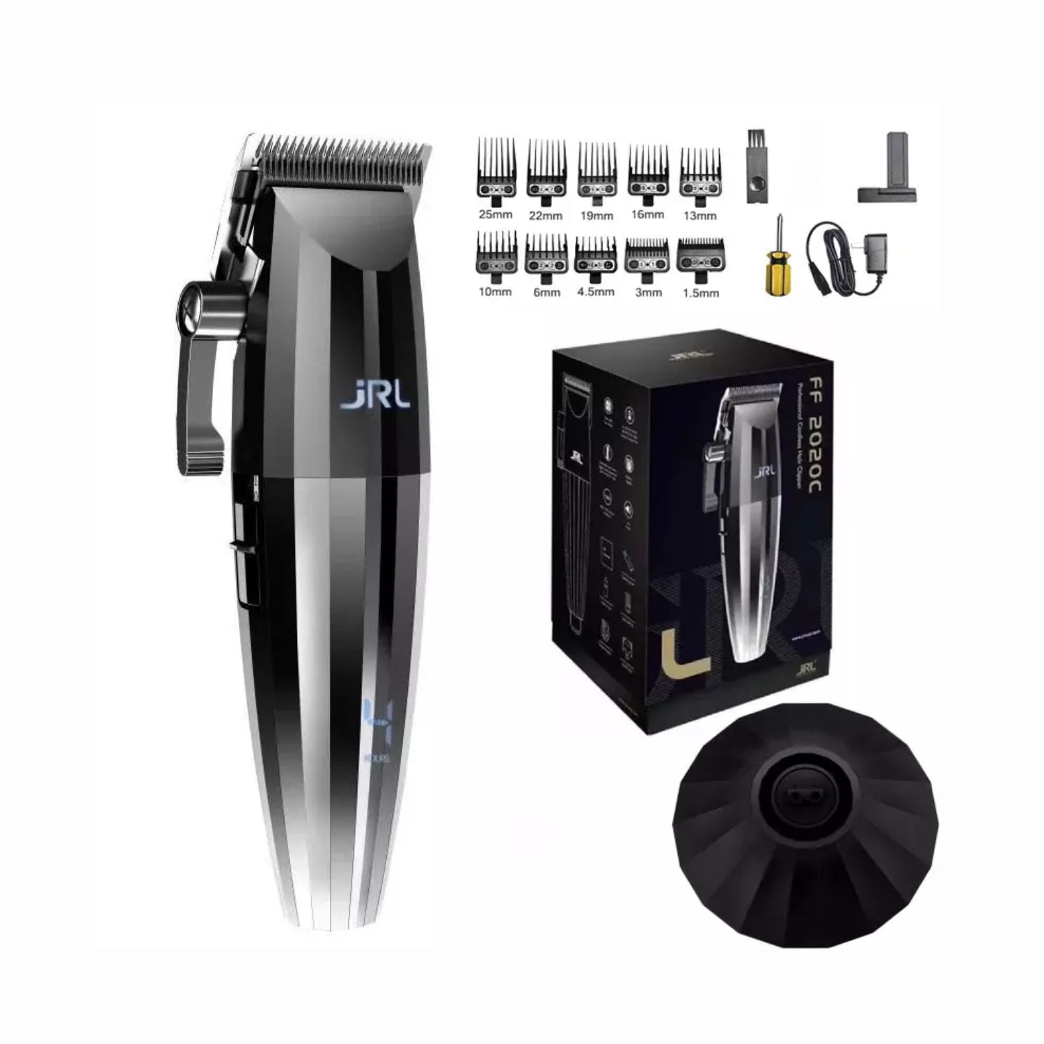 CORTAPELO PROFESIONAL - Maquina De Corte Jrl FreshFade 2020C Clipper Silver Con Base
