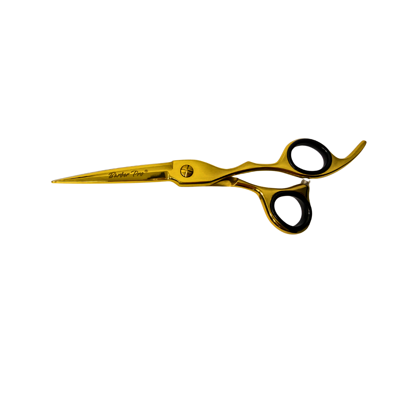 Tijera Profesional Peluquería BARBER PRO 6.5" Filo Navaja Dorado - siemprecompra